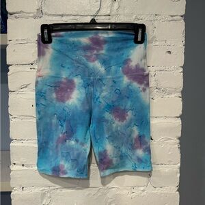La Detresse Multicolor Tie-Dye High-Waist Bike Shorts‎ Size XS